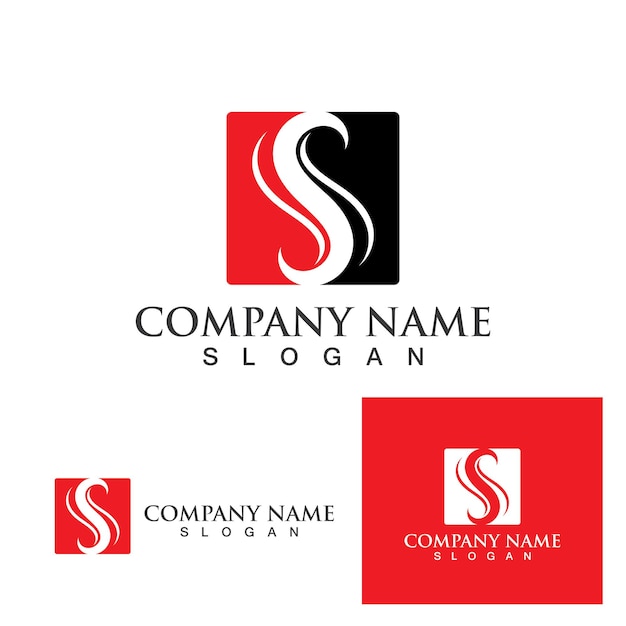 Business corporate S letter logo design vector