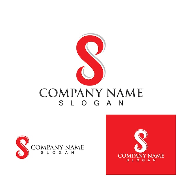 Business corporate S letter logo design vector