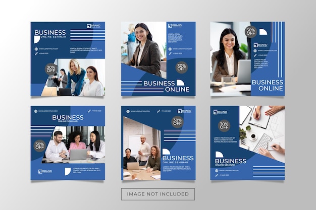 Business and corporate social media posts template