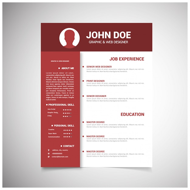 Business CV template