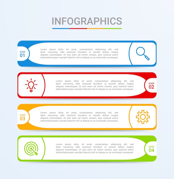 Business data visualization, infographic template