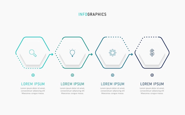 Business data visualization. Process chart. Abstract elements of graph, diagram with steps, options, parts or processes.  business template . Creative concept for infographic.