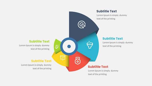 Business data visualization. Process chart. Abstract elements of graph, diagram with steps, options