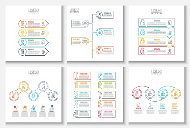 Business data visualization Process chart Abstract elements of graph diagram with steps