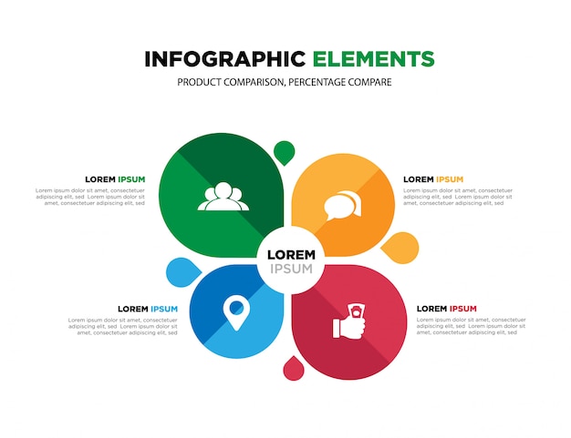 Business data visualization. Process chart, Creative concept for infographic.