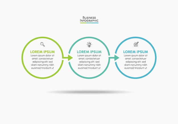 Business data visualization timeline infographic icons designed for abstract background template