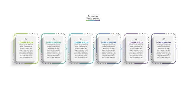 Business data visualization timeline infographic icons designed for abstract background template