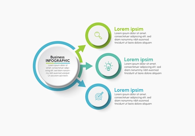 Business data visualization timeline infographic icons designed for abstract background template