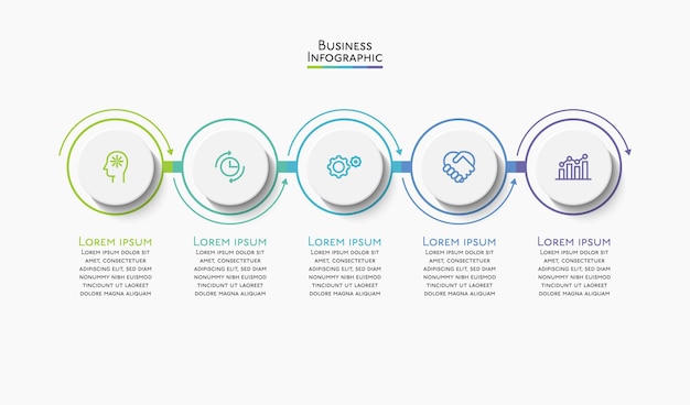 business data visualization timeline infographic template