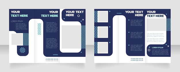 Business development conference trifold brochure template design