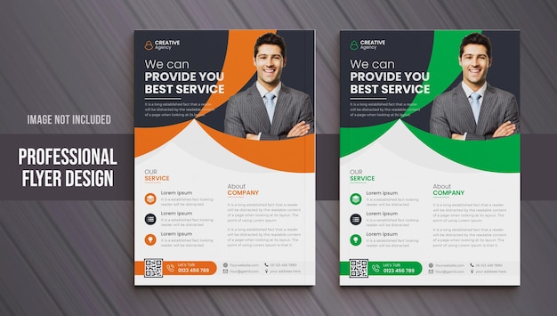 Business digital marketing agency flyer template