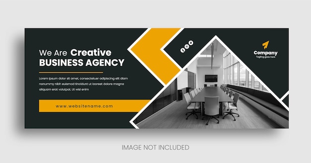 Business digital marketing facebook cover web banner template