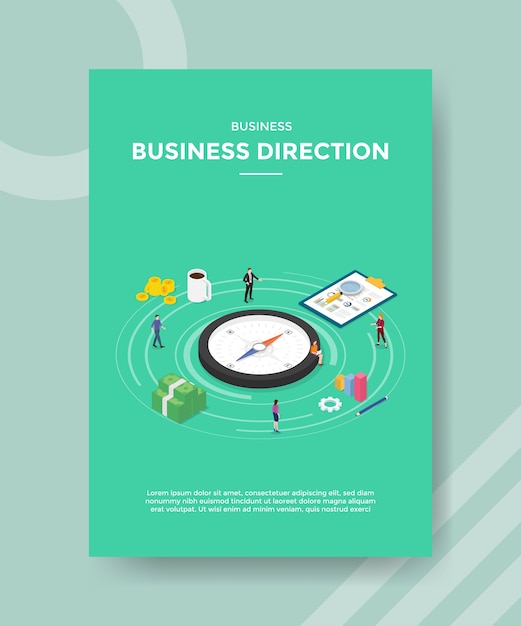 Business direction flyer template