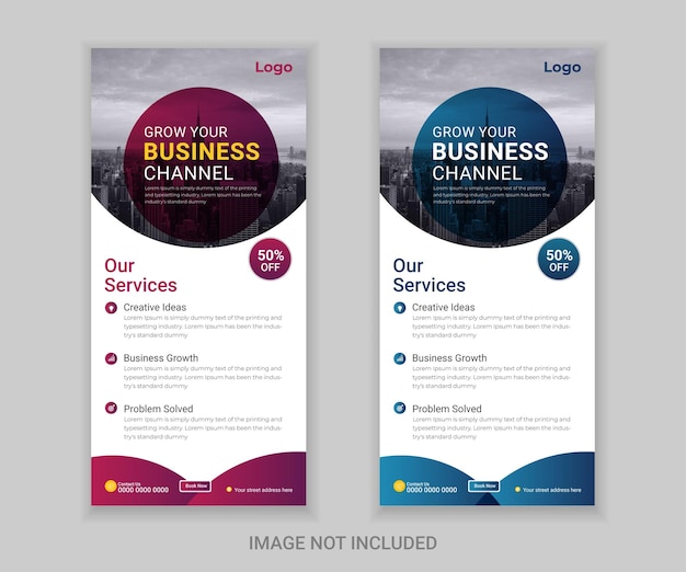 Business DL flyer Or Corporate Rack Card Design Template