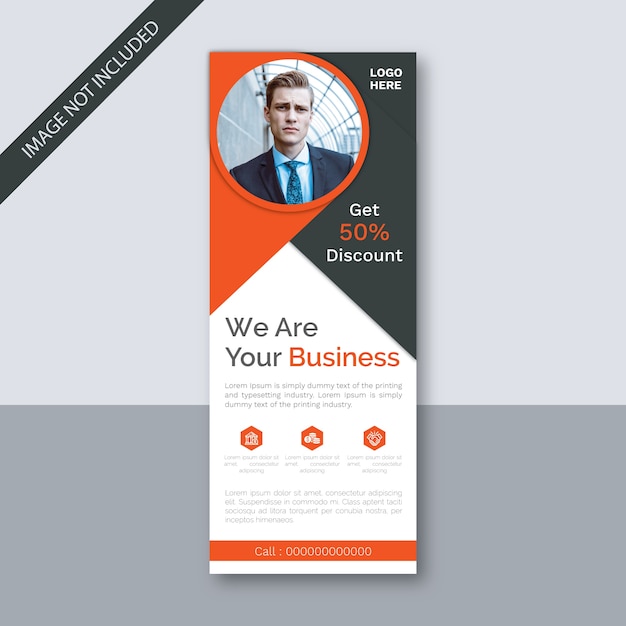 Business Event Roll-up Banner Signage Standee Template 