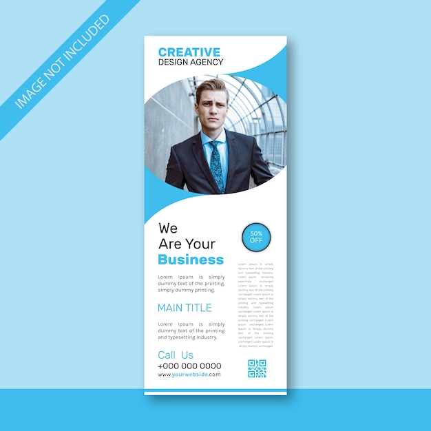 Business Event Roll-up Banner Signage Standee Template 