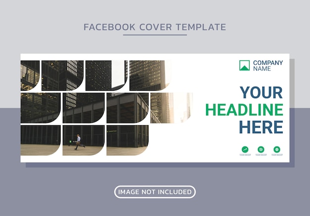 Vector business facebook cover design template