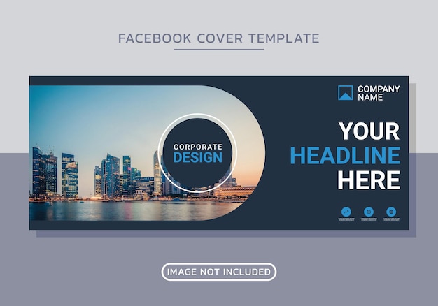 Vector business facebook cover and web banner design