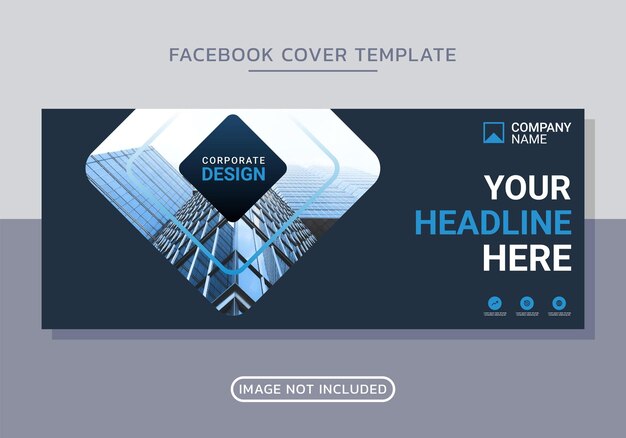 Vector business facebook cover and web banner design