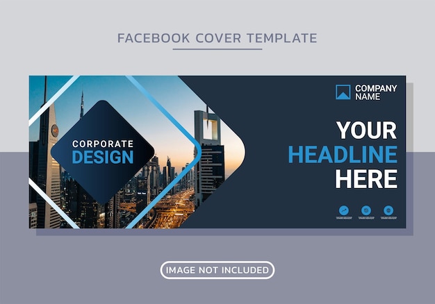 Vector business facebook cover and web banner design