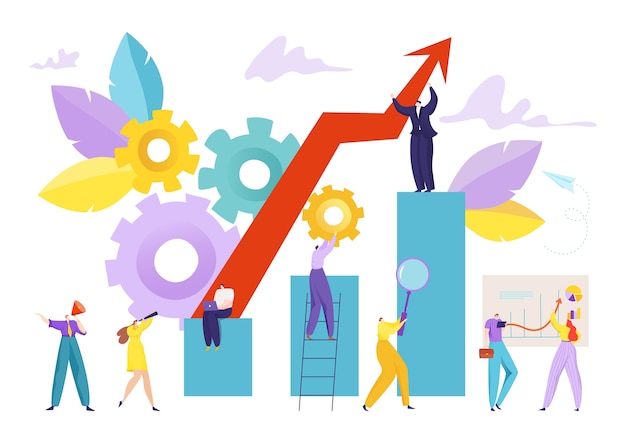 Business finance growth graph