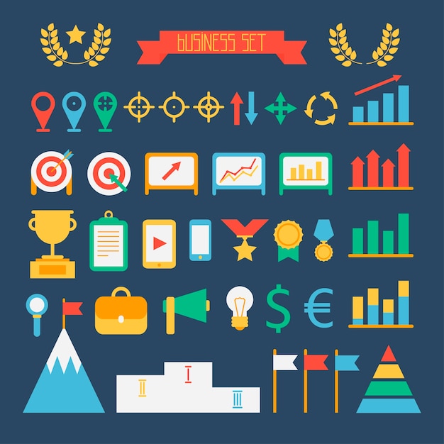 Business and finance infographic design elements