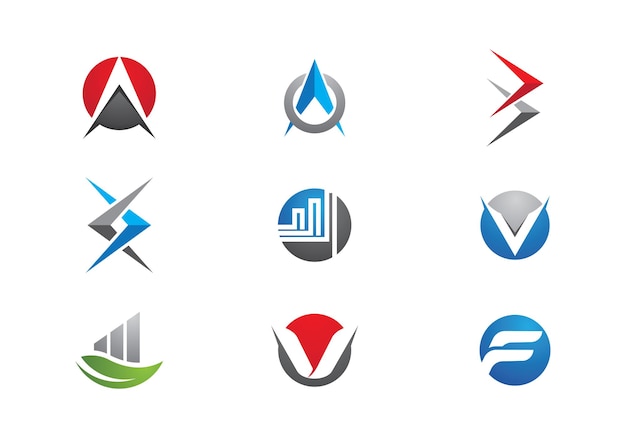 Business Finance professional logo template vector icon