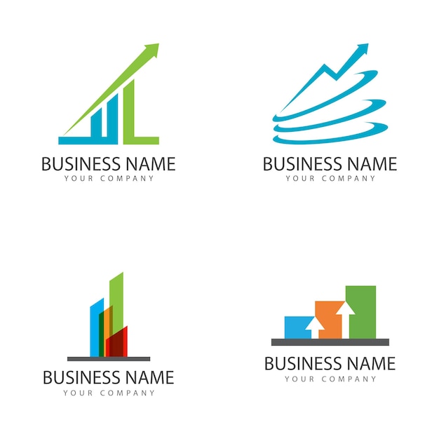 Business Finance professional logo template vector icon