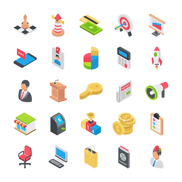 Business Flat Icons