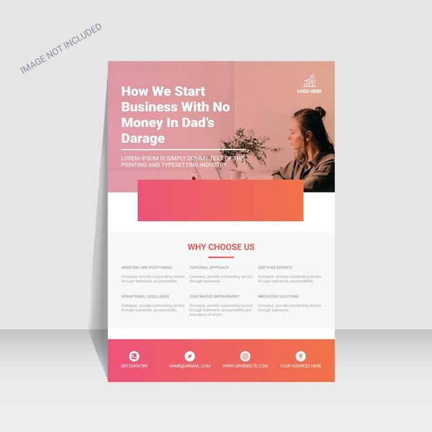 business flyer agency flyer template design