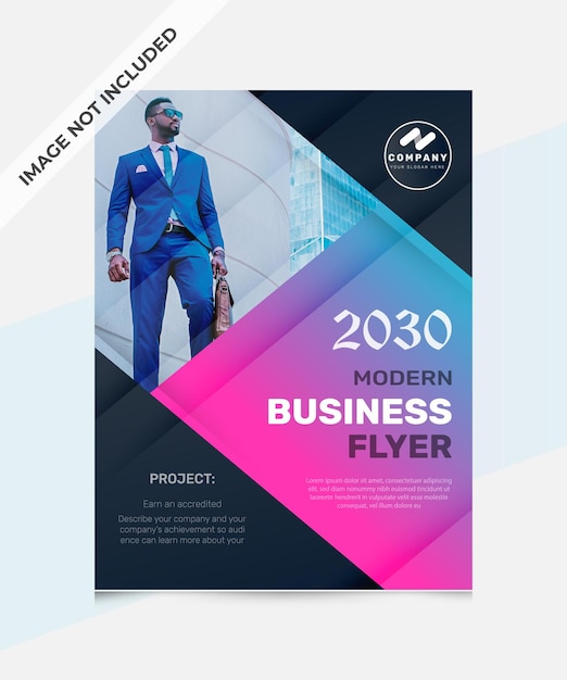 A business flyer for a business event.