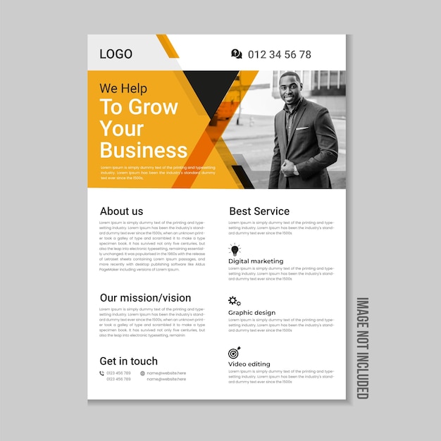 Business flyer Corporate flyer cover design Business brochure template design