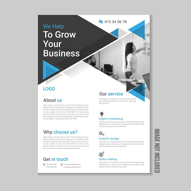 Business flyer Corporate flyer cover design Business brochure template design