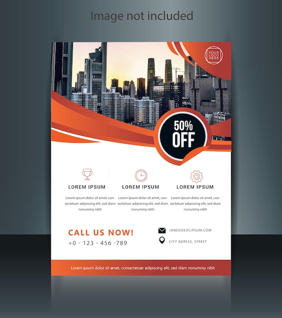 Vector business flyer design new