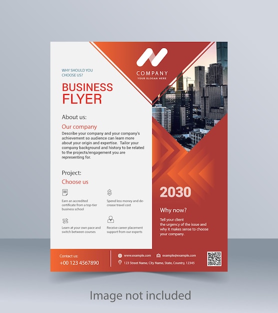 Vector business flyer design new