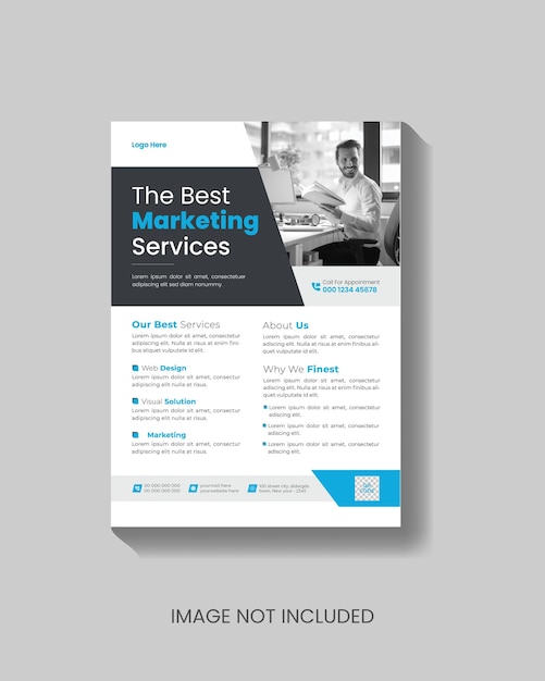 Business flyer design template vector