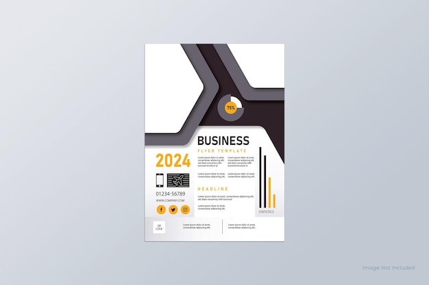 Vector business flyer design template