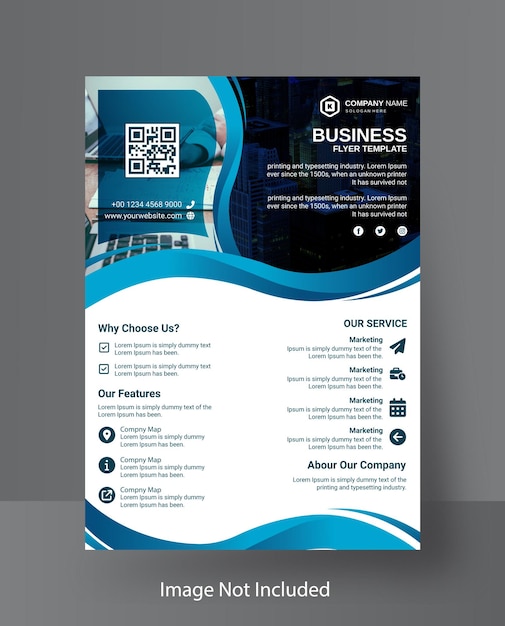 Business flyer design template