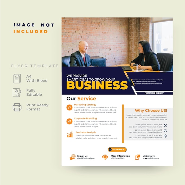 Business flyer design template