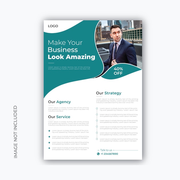 business flyer design template