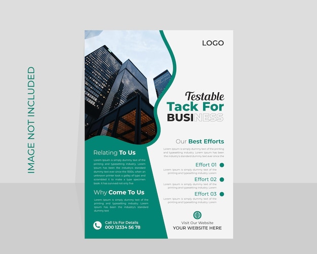 Business flyer design template