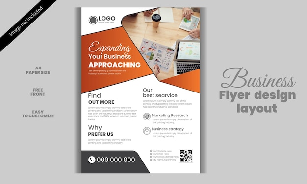 Business flyer design template