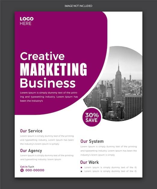 Vector business flyer design