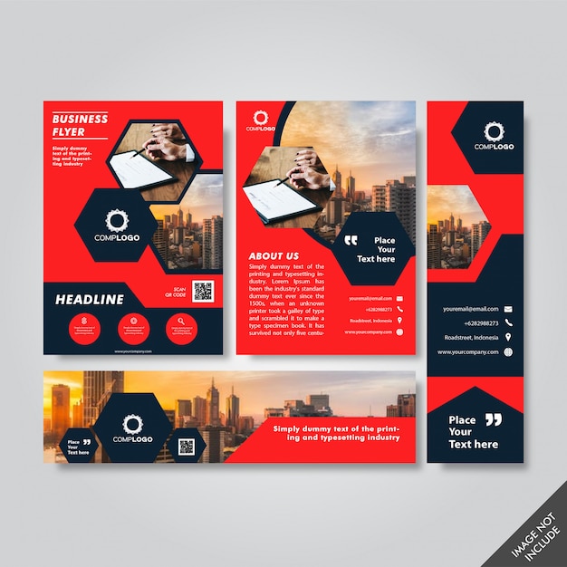 Business Flyer, header and banner template Pack 