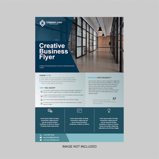 Business flyer modern design template