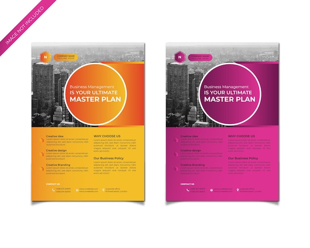 Vector business flyer multipurpose template design