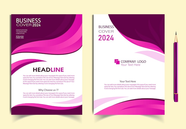 Business Flyer template cover design with colorful fluid effect