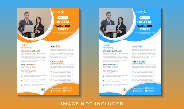 Business flyer template design