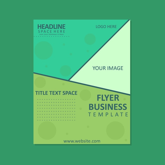 business flyer template modern