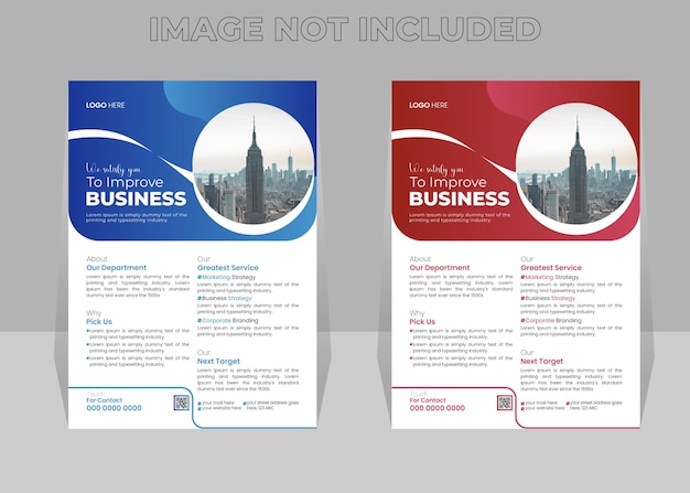 Business flyer template vector